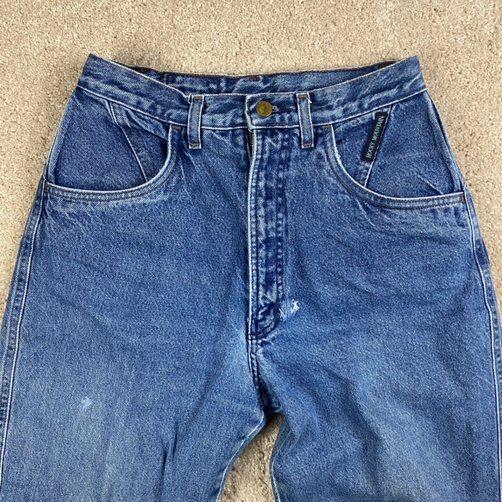 Rocky Mountain Clothing Co Vintage High Waisted Western Jeans Blue 24x34 R3-27